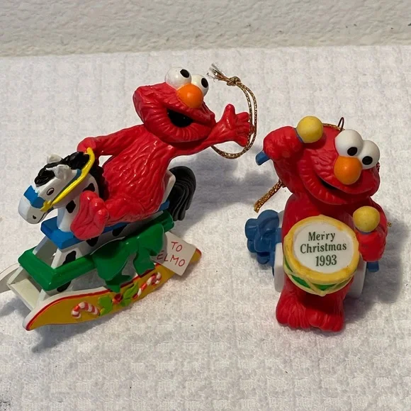 Vintage Jim Henson Sesame Street Elmo Ornament - Picture 2 of 10